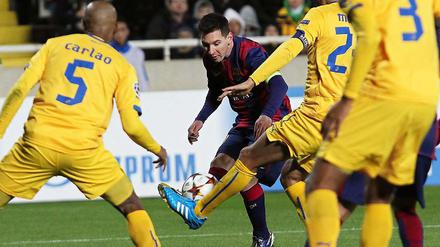 Lionel Messi hat jetzt 74 Mal in der Champions League getroffen.