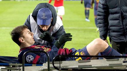 Das sah gar nicht gut aus, doch Lionel Messi hat sich schnell von seiner Knochenprellung erholt.