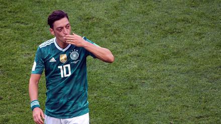 Mesut Özils während seines letzten Länderspiels für die deutsche Nationalmannschaft bei der WM in Russland. 