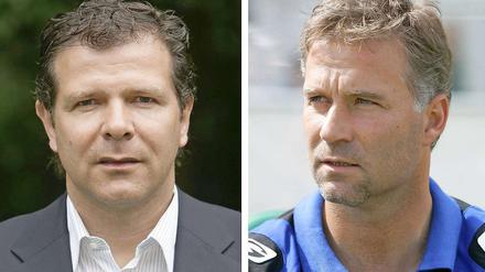 Zurückgetreten und entlassen. Andreas Möller und Thomas Gersntner von den Offenbacher Kickers.