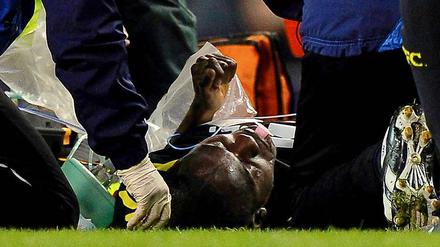 Muamba brach am Samstag beim Spiel auf dem Fußballfeld zusammen.