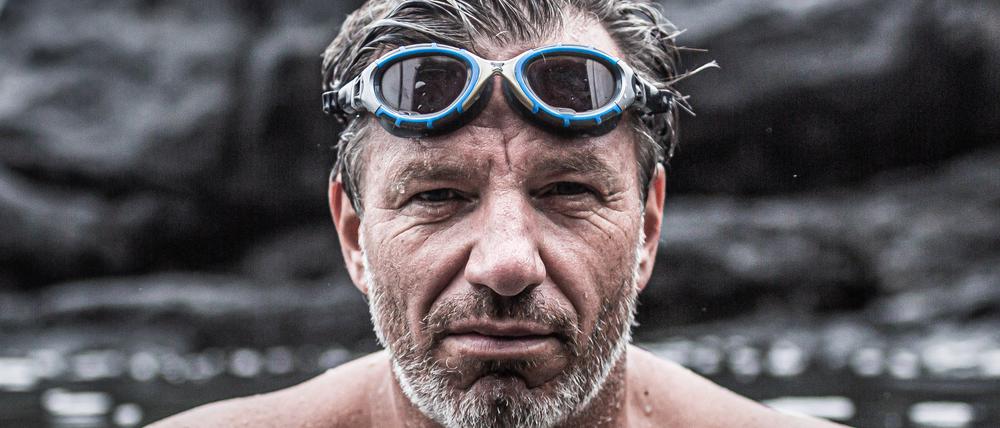 André Wiersig ist 2019 in mehr als 18 Stunden vom Festland nach Helgoland geschwommen.