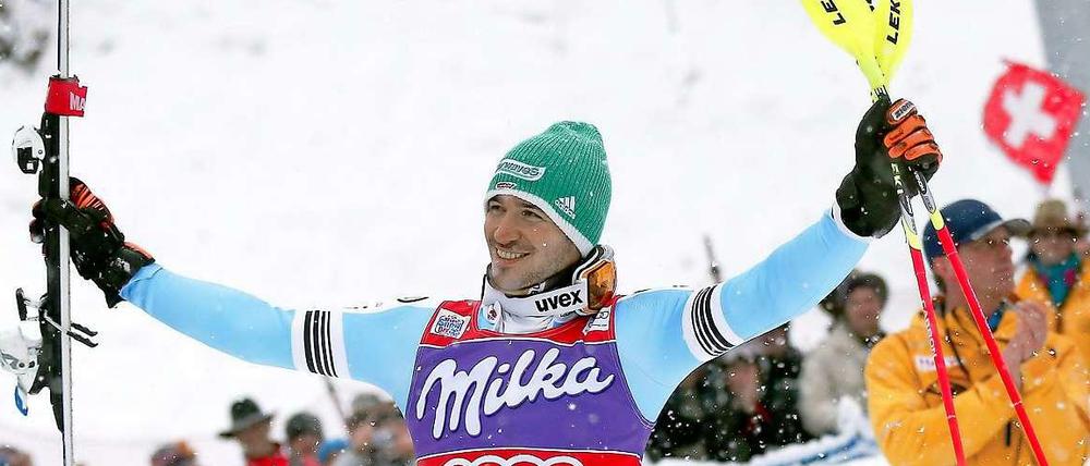 Der Sieger im Slalom 2014 in Wengen: Felix Neureuther.