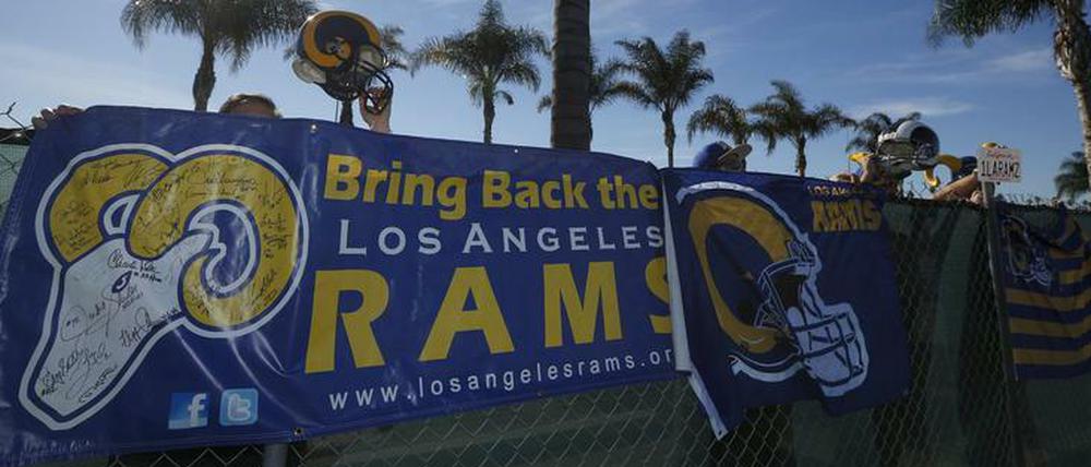 Erfolgreiche Kampagne. Die Rams kehren zurück nach Los Angeles.