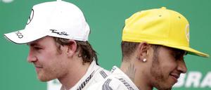 Vereint nur noch in gegenseitiger Abneigung. Nico Rosberg (l.) und Lewis Hamilton.