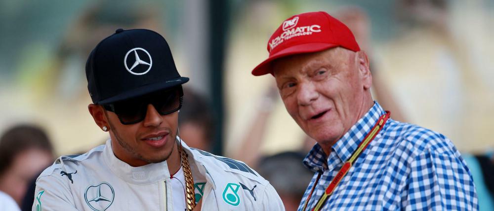 Weltmeister Lewis Hamilton hatte ein besonders enges Verhältnis zu Lauda. 