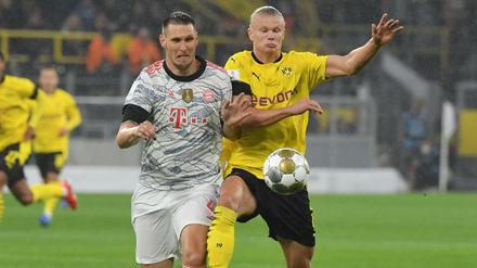 Bald Kollegen? An Niklas Süle (links) soll es nicht scheitern. Der wechselt im Sommer von den Bayern zu Borussia Dortmund. Aber was macht Erling Haaland?