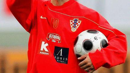 Vom Rasen an den Rand: Niko Kovac, hier noch als Spieler der Nationalmannschaft bei der Vorbereitung auf die EM 2008, wird neuer Trainer der "Vatreni".