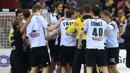 So hatte die deutsche Handball-Nationalmannschaft am Freitagabend den Sieg gegen Norwegen gefeiert.