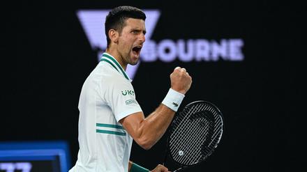 Novak Djokovic bei den Australien Open 2021