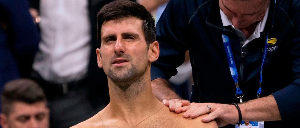 Novak Djokovic musste in New York verletzt aufgeben. 