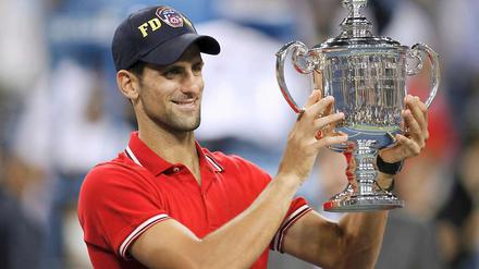 Novak Djokovic. Verdienter Sieg nach vier Stunden.
