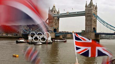London kurz vor Beginn der Olympischen Spiele.
