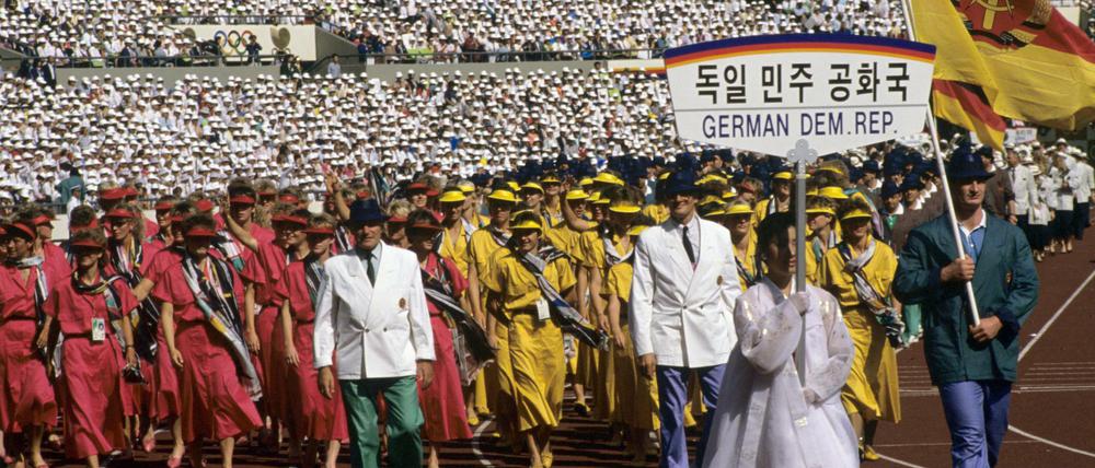 Mit wehender Fahne bei Olympia 1988 in Seoul. Die Nachwirkungen des flächendeckenden DDR-Dopings zeigen sich bis heute.
