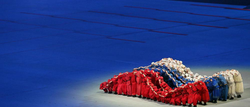 So sah es bei der Eröffnung der Paralympics 2014 in Sotschi aus. 