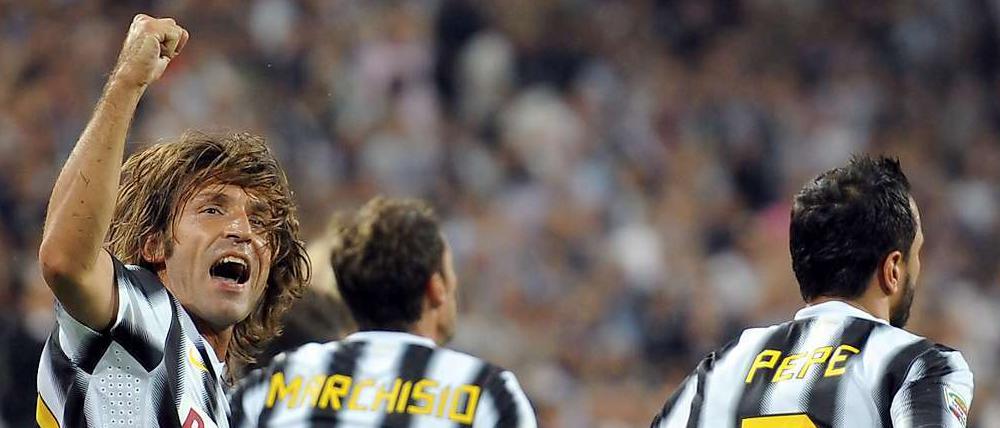 Berlin, Berlin, ich fahre nach Berlin! Juventus Turins Spielmacher Andrea Pirlo, der gerade mit Italien das EM-Finale erreichte, freut sich auf die Rückkehr ins Olympiastadion. Dort wurde er 2006 Weltmeister.