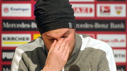 Unter Tränen äußerte sich Kevin Großkreutz zu seiner Entlassung in Stuttgart. 