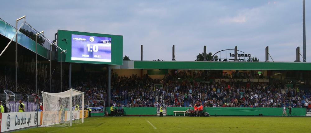 Temporäres Heim für die Sportfreunde. In der Arena von Osnabrück empfängt Lotte den BVB.