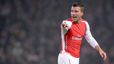 Lukas Podolski ist sauer.