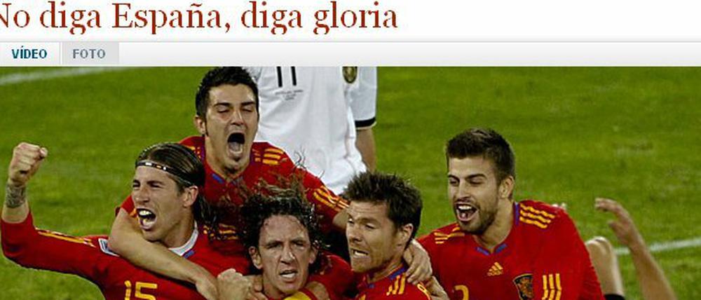 Die spanische Presse bejubelt den Finaleinzug der "Roja".