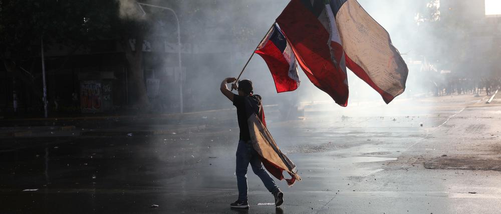 Raue Zeiten: In Chile wird seit Wochen protestiert.