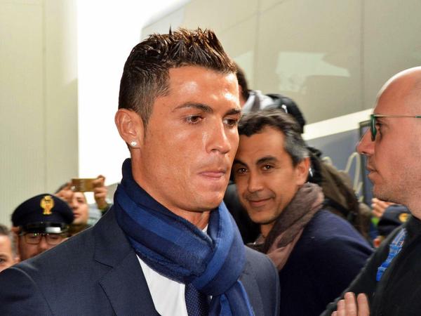 Cristiano Ronaldo und seine Mannschaft sind schon in Rom angekommen.