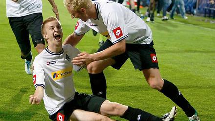 Gladbachs Marco Reus feiert seinen Ausgleichs-Treffer gegen den VfL Bochum.