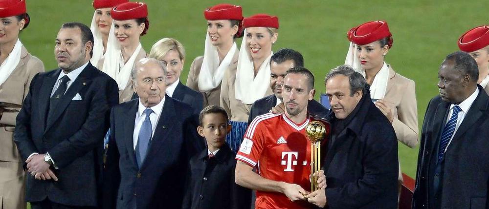 Franck Ribéry ist als bester Spieler der Club-WM ausgezeichnet worden