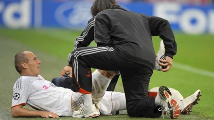 Arjen Robben wird wieder mal von einer Verletzung geplagt.