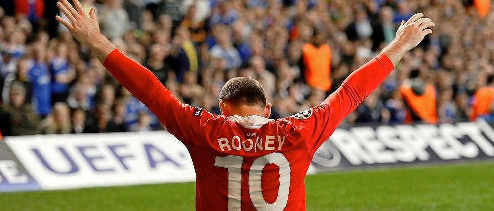 Den Rooney in seinem Lauf hält auch Chelsea nicht auf.