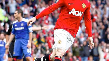Wayne Rooney erzielte gegen den FC Chelsea bereits sein neuntes Saisontor und hat bisher in jedem der fünf Ligaspiele getroffen.