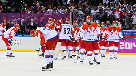 Aus der Traum! Russland scheitert im Viertelfinale des olympischen Eishockeyturniers.