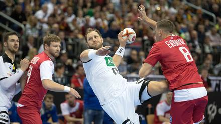 Hart umkämpftes Spiel: Russland verlangte den deutschen Handballern alles ab
