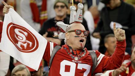When dreams come true. Die Fans der San Francisco 49ers freuen sich auf den Super Bowl.