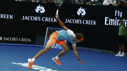 Am Ende ins Straucheln geraten. Alexander Zverev verlangte Rafael Nadal lange alles ab.