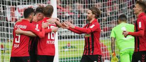 Die Freiburger durften drei Tore bejubeln - und am Ende auch verdiente drei Punkte.
