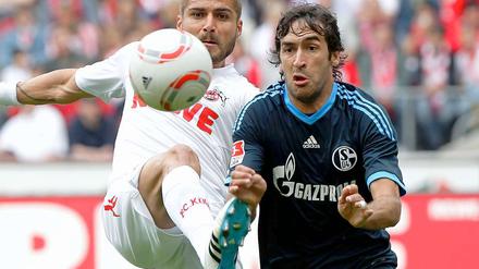 Das letzte Aufbäumen. Auch Rauls (r.) Treffer reichte Schalke gegen Köln nicht.