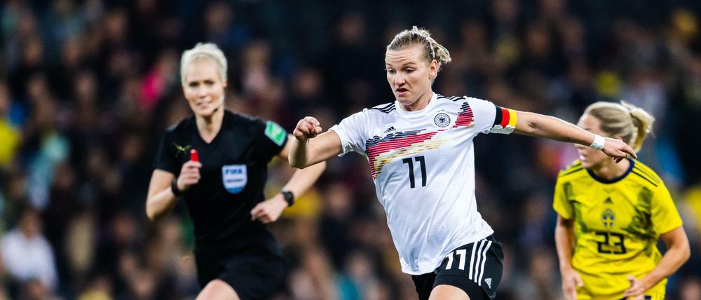 Sie geht vorweg. Alexandra Popp ist die neue Spielführerin der deutschen Frauennationalmannschaft.
