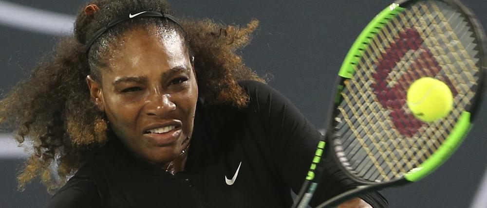 Serena Williams im Dezember beim Turnier in Abu Dhabi.