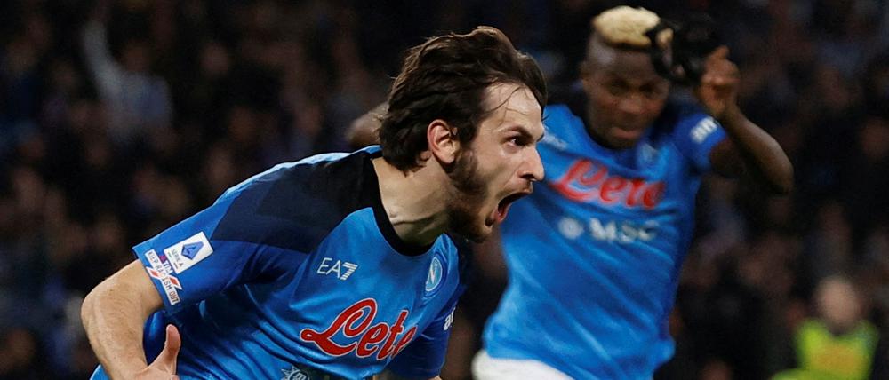 Eintracht Frankfurts Gegner SSC Neapel Chwitscha Kwarazchelia weckt