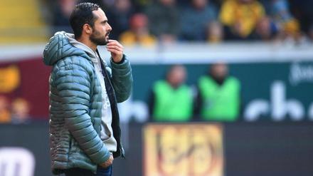 Alexander Nouri während des Spiels von Ingolstadt in Dresden am vergangenen Wochenende. 