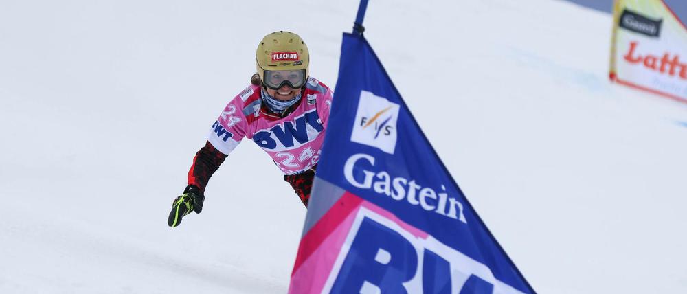 Die österreichische Snowboarderin Claudia Riegler.