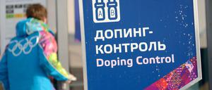 Der Weg zur Doping-Kontrolle.