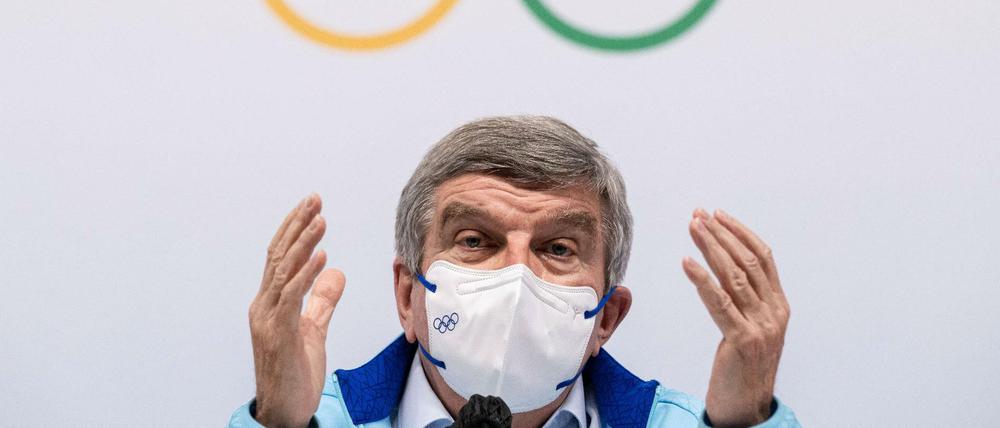 Thomas Bach, Präsident des IOC, forderte den Ausschluss russischer und belarussischer Sportler.
