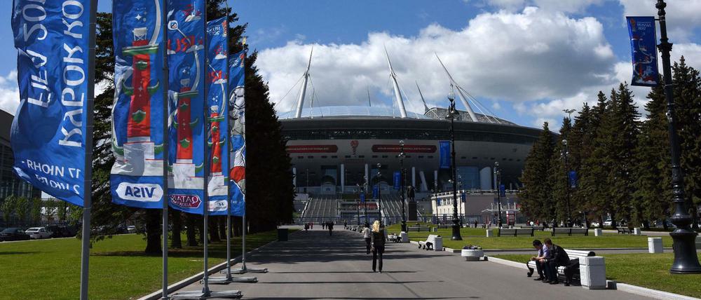 Im Stadion von St. Petersburg fand das Finale des Confed-Cups statt. 