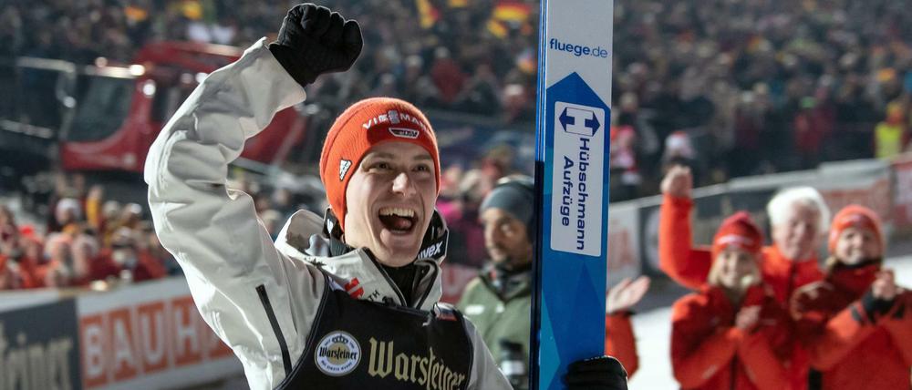 Geschafft: In Willingen holte Stephan Leyhe seinen ersten Weltcup-Sieg.