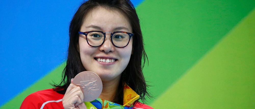 Die chinesische Schwimmerin Fu Yuanhui erklärte ihre Bronzemedaille ganz plausibel. 