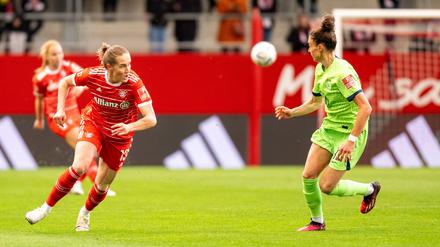 Sydney Lohmann und Felicitas Rauch lieferten sich mit Bayern und Wolfsburg ein hochspannendes Topspiel.