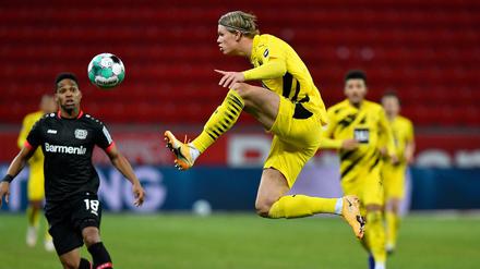 Im Anflug auf den nächsten Sieg gegen Borussia Mönchengladbach. Erling Haaland und der BVB haben eine Serie zu verteidigen.