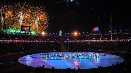 Party in Pyeongchang - hier bei der Abschlusszeremonie der Winterspiele.